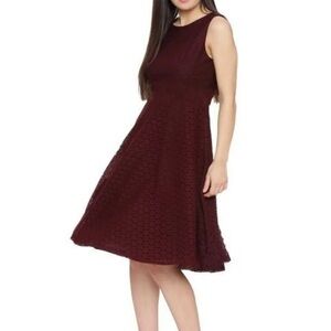 Stitch Fix 41 Hawthorn Knit Sleeveless Red And Black Sweater Dress Size S Small